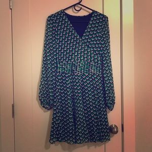 Authentic DVF Silk Green Dress